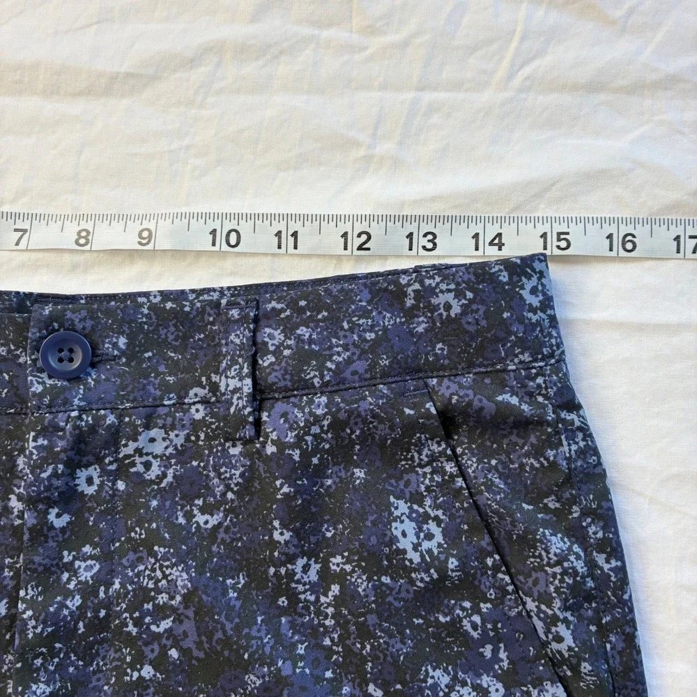 Under Armour Boys Drive Blue Splatter Print Golf Shorts Activewear Sz Lg